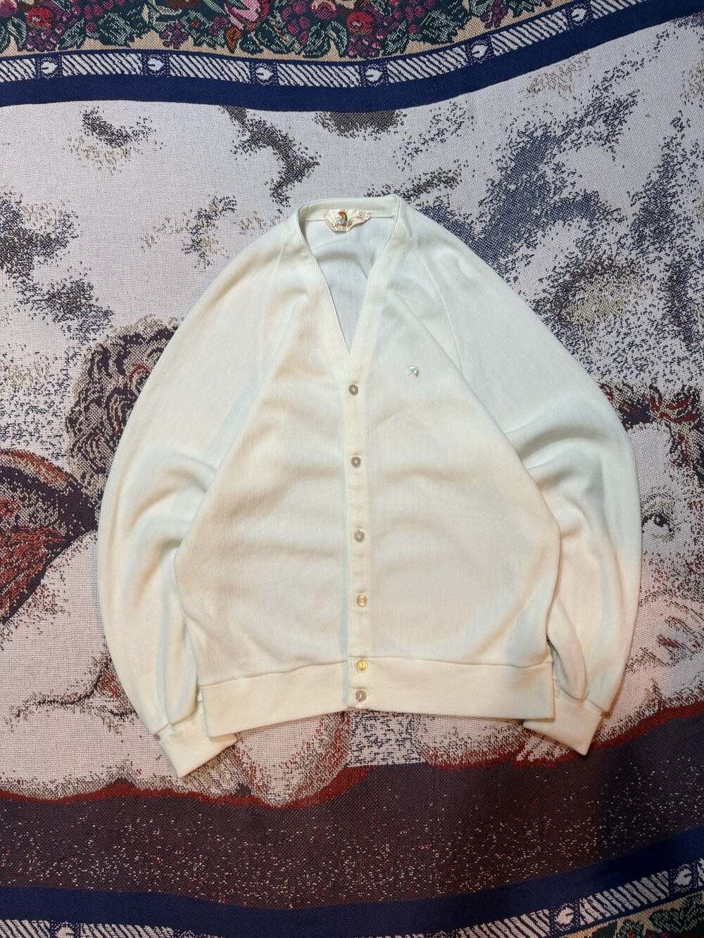 Vintage 80s Arnold Palmer Knit Cardigan Sweater